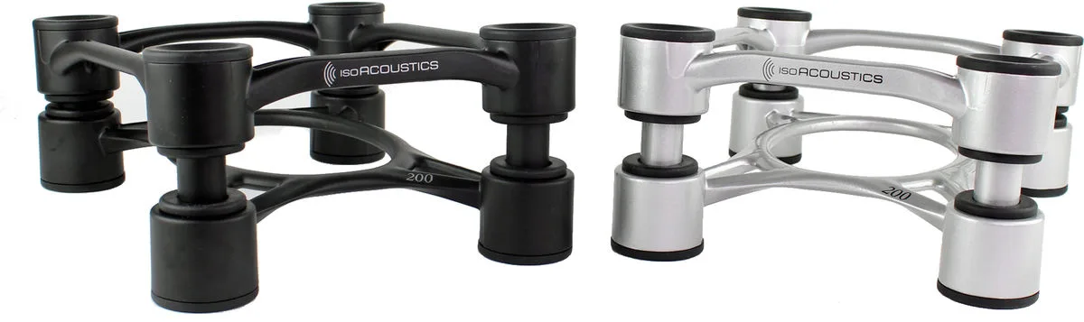 IsoAcoustics Aperta 200 Argent (la paire) Absorbeurs acoustiques