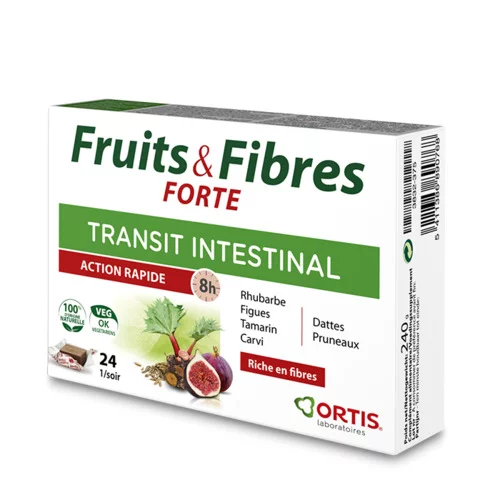 Fruits&Fibres FORTE - Transit Intestinal Ortis - 24 Cubes