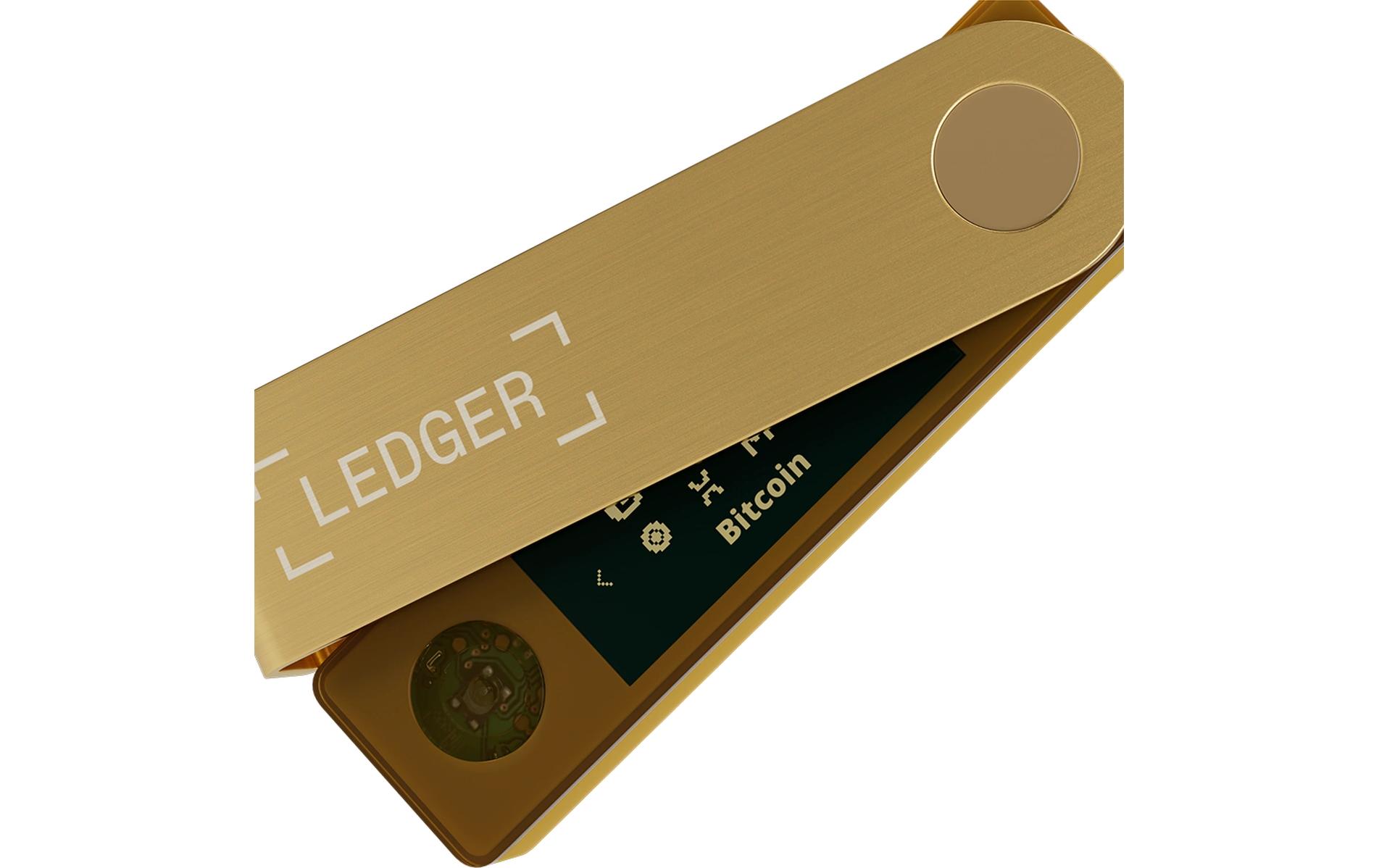 Nano X Gold<br>Crypto-Hardware-Wallet mit Bluetooth zum Kaufen, Verwalten und Vermehren digitaler Vermögenswerte