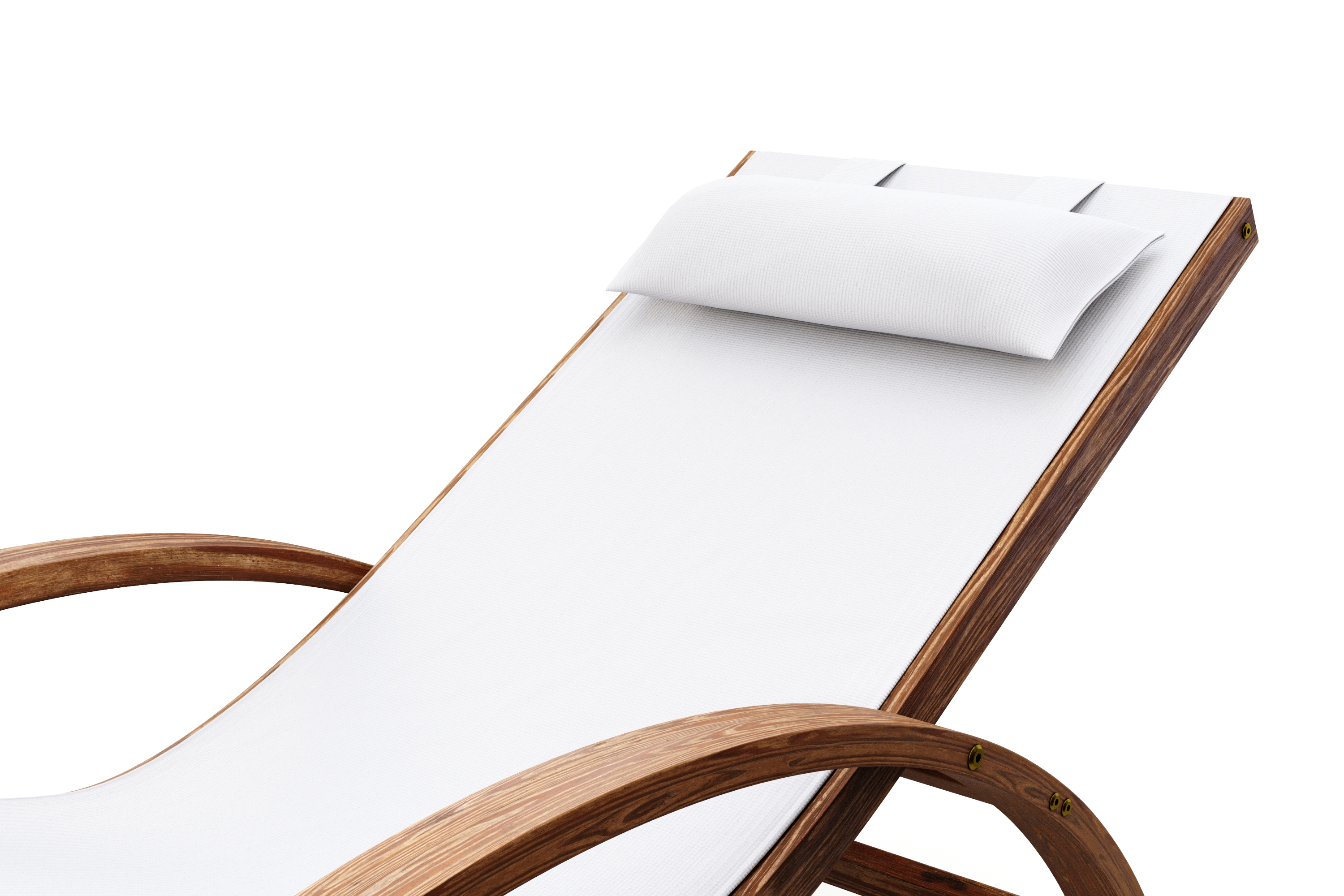 Sonnenliege Holz SOLE weiss