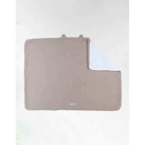 Couverture en fausse fourrure ouatiné 75x100 - Beige - NOUKIE 'S