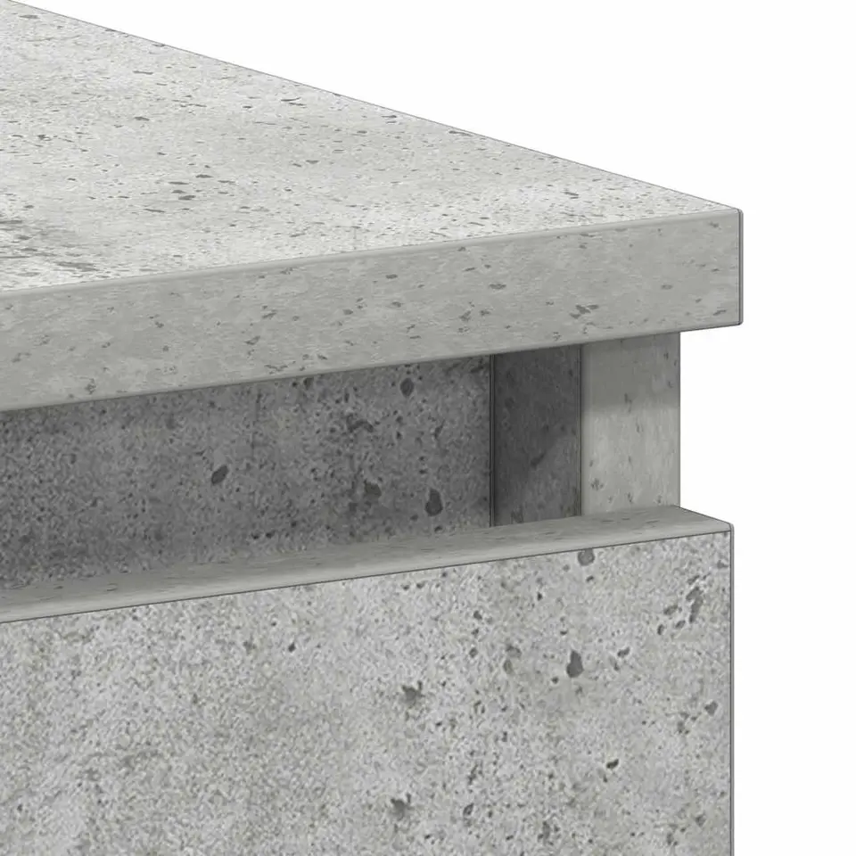 vidaXL - Bureau - Grijs - Bewerkt hout