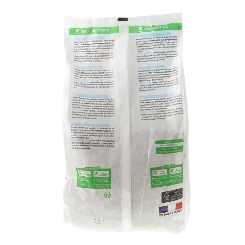 Graines perruches nutrimeal 2,5kg. Pour oiseaux