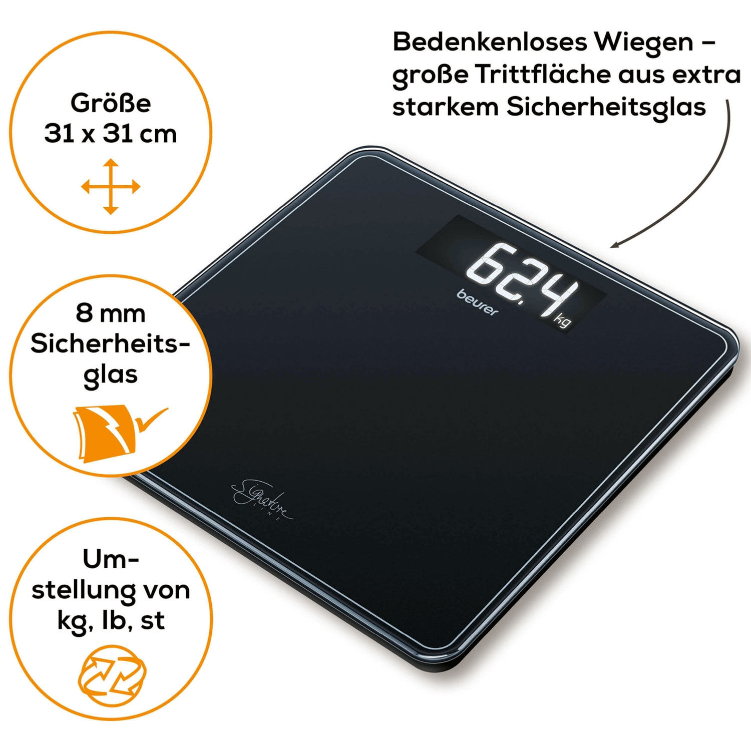 Beurer Digitale Personenwaage GS 400
