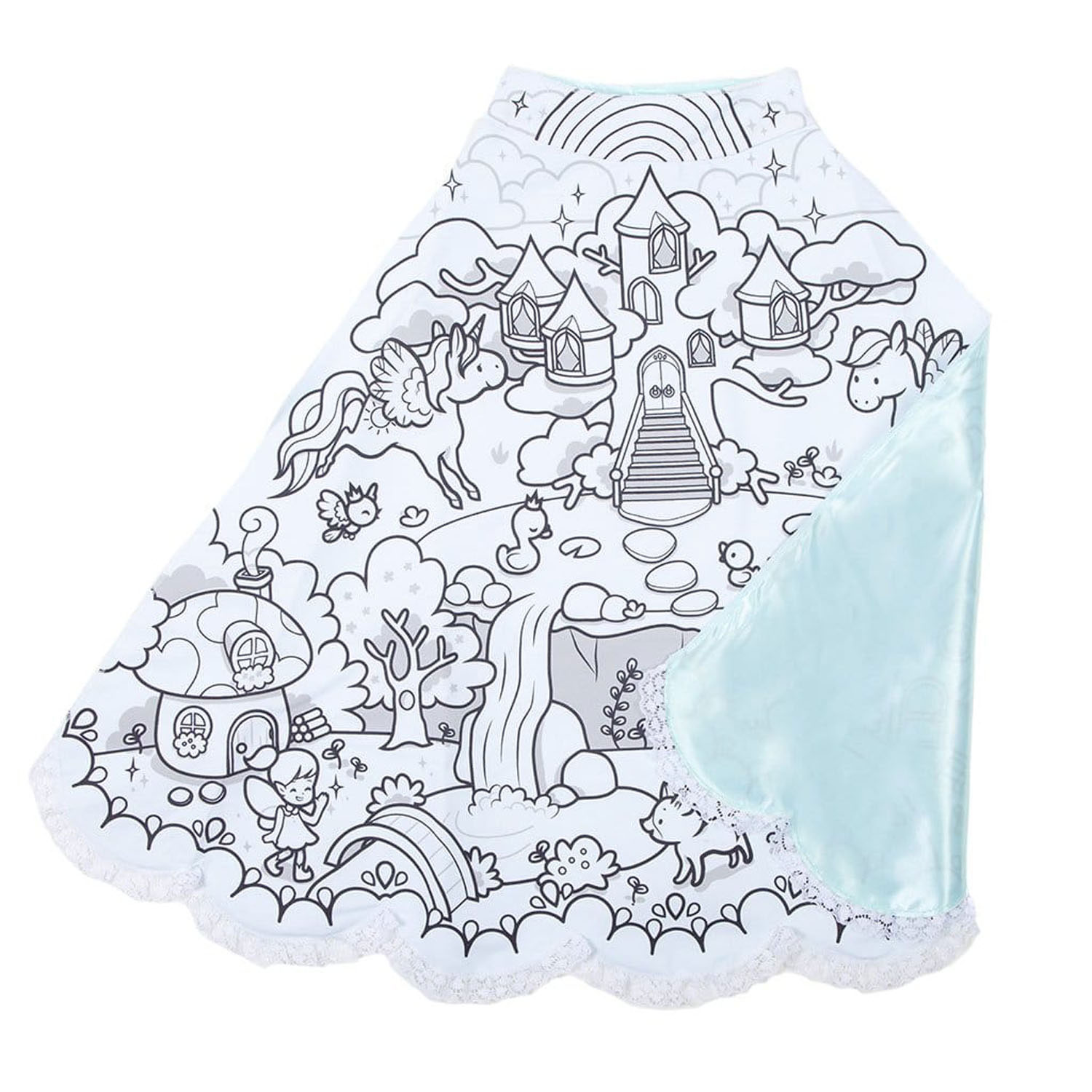 Kleur je eigen Prinsessen Cape + 6 Markers, 4-7 jaar