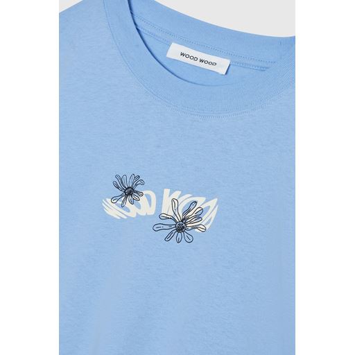 Wood Wood Bobby Flowers T-shirt, Cloudy, XXL