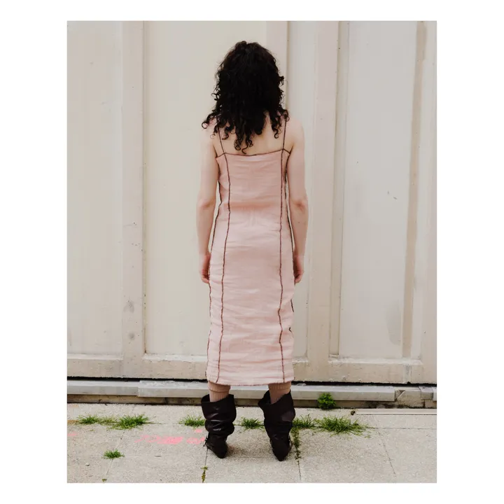 Baserange Robe Shok Lin Froissé | Rose pâle