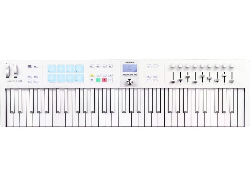 Arturia Keyboard Controller KeyLab Essential 61 – MK3 Standalone Keyboard-Controller mit Tastaturqualität und Software-Bundle