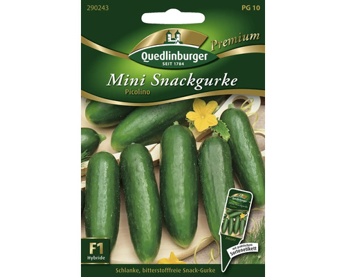 Mini snack komkommer 'Picolino' Quedlinburger groentezaden