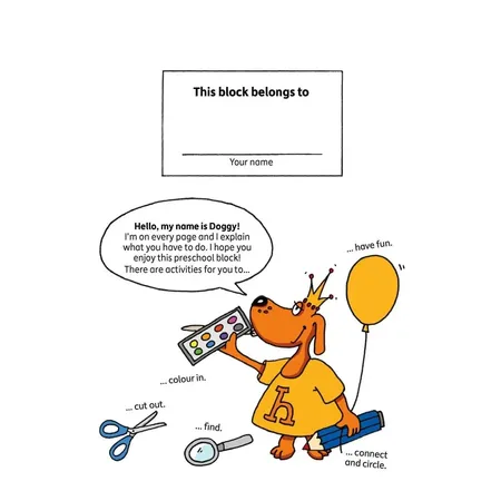 Hauschka Verlag Preschool block - Similarities & differences, DIN A5, englisch
