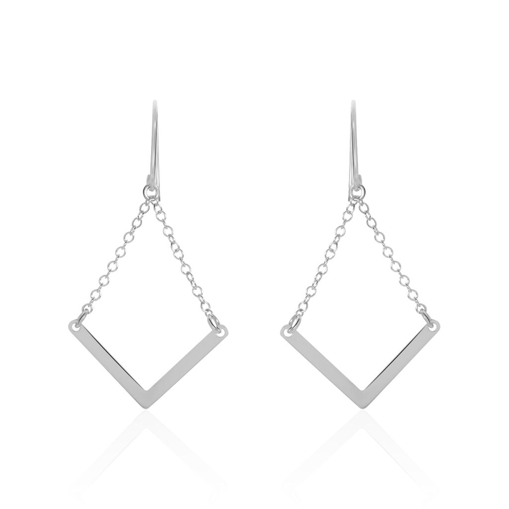 Boucles D'oreilles Argent Blanc  Lakia