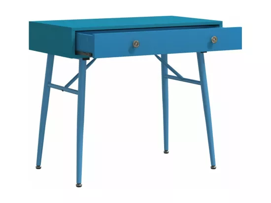Bureau d'ordinateur avec tiroir vert antique 90x50x76,5 cm
