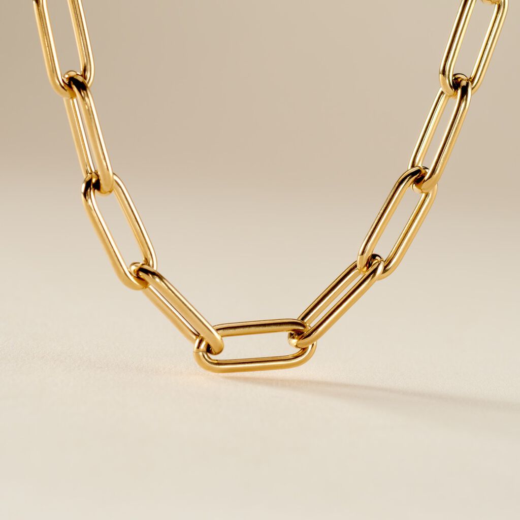Collier Maille Urban Line Acier Doré