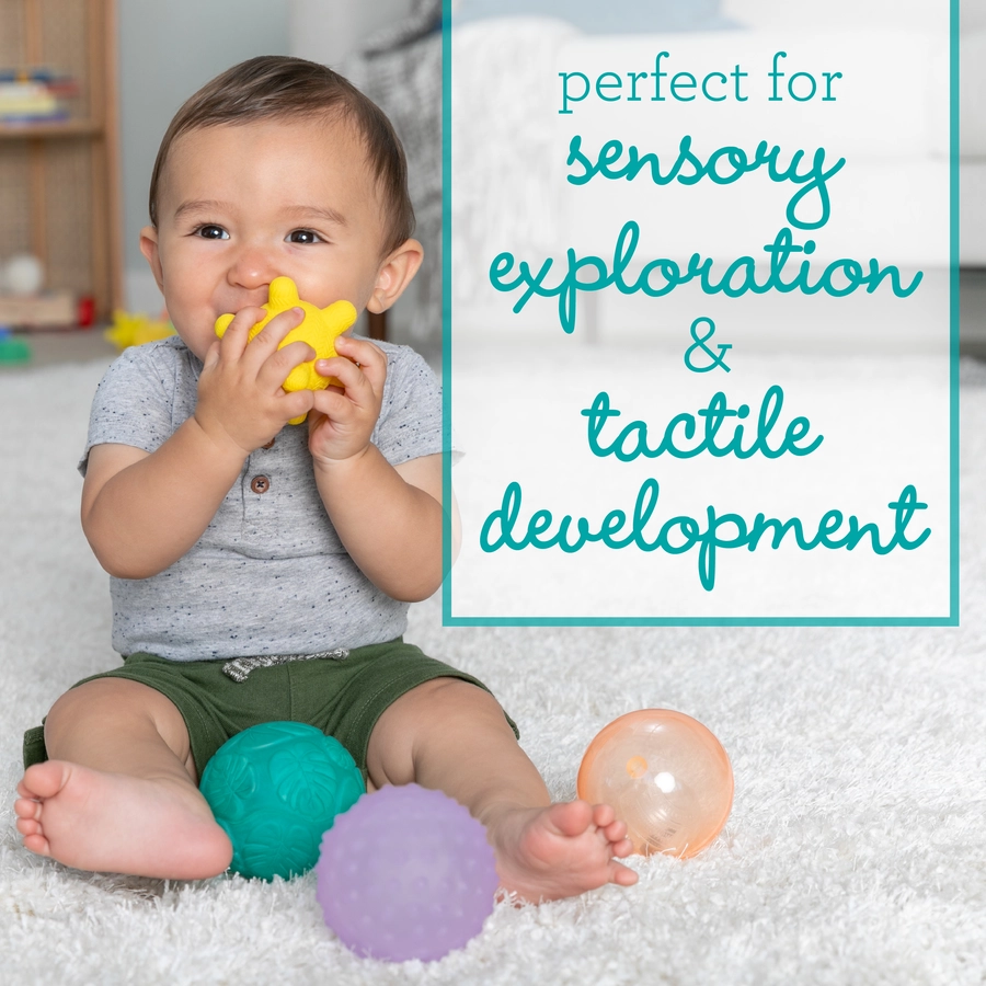 Infantino Sensory 4 Teile Spielbälle-Set mit Musik und Licht