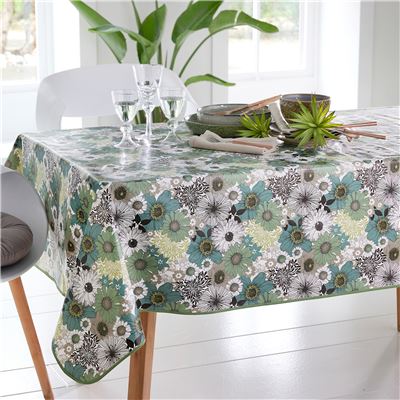 Toile cirée motif fleurs