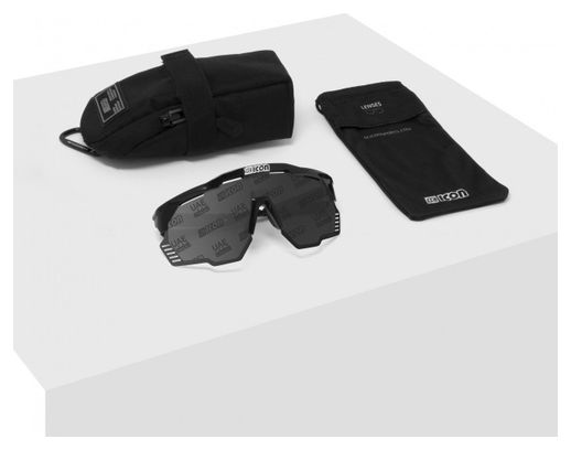 Scicon Sports Aeroshade Kunken Monogram Lunettes De Soleil De Performance Sportive (Scnpp Multimiror Silver Eau Monogramme/Boulon Blanc Brillant)