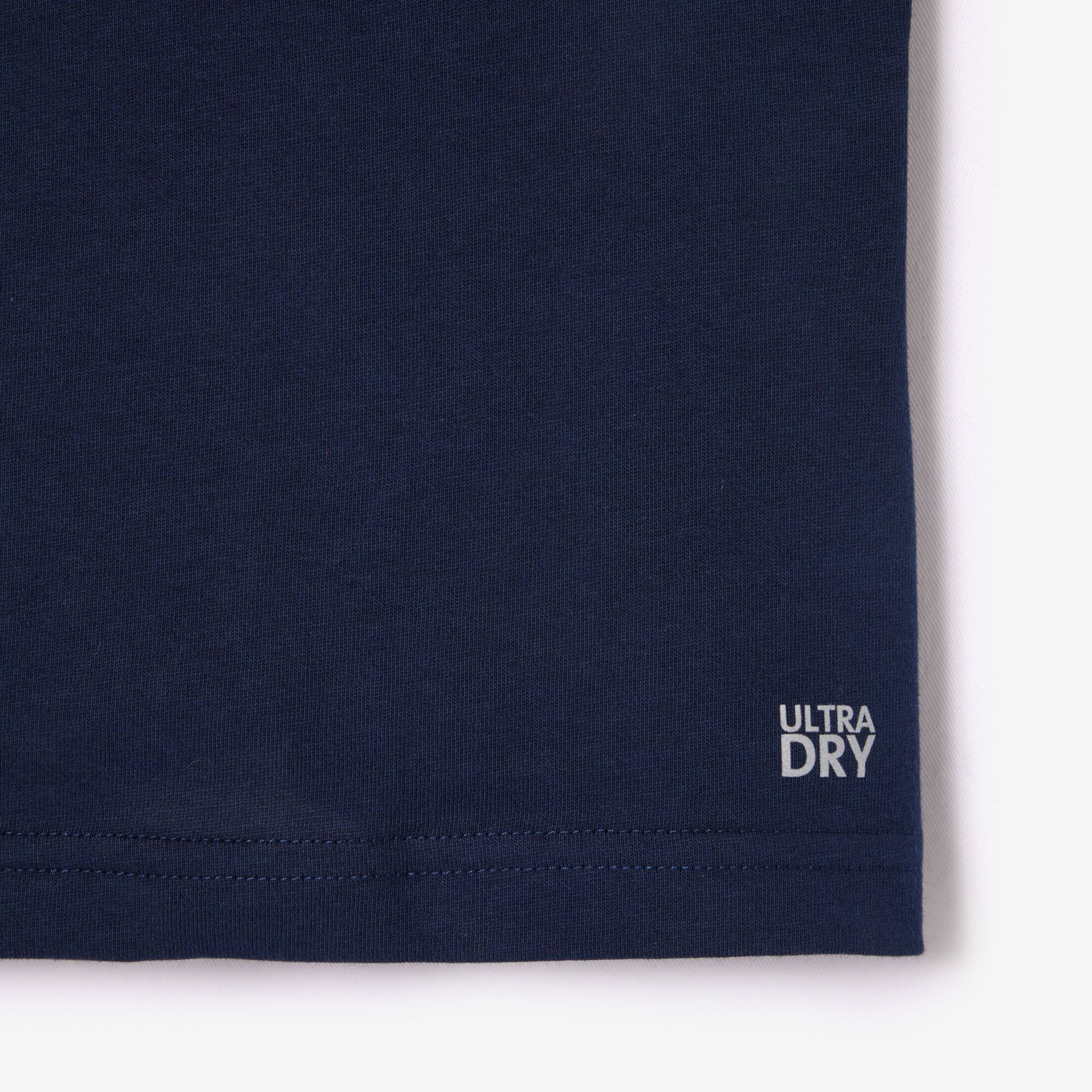Herren LACOSTE SPORT Krokodil-T-Shirt aus atmungsaktivem Jersey mit 3D Print T-Shirts - Blau - Lacoste - Herren