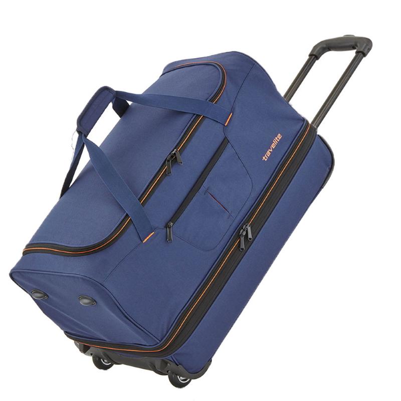 Travelite Basics Active Wieltas 55 cm Navy-Orange Expandable