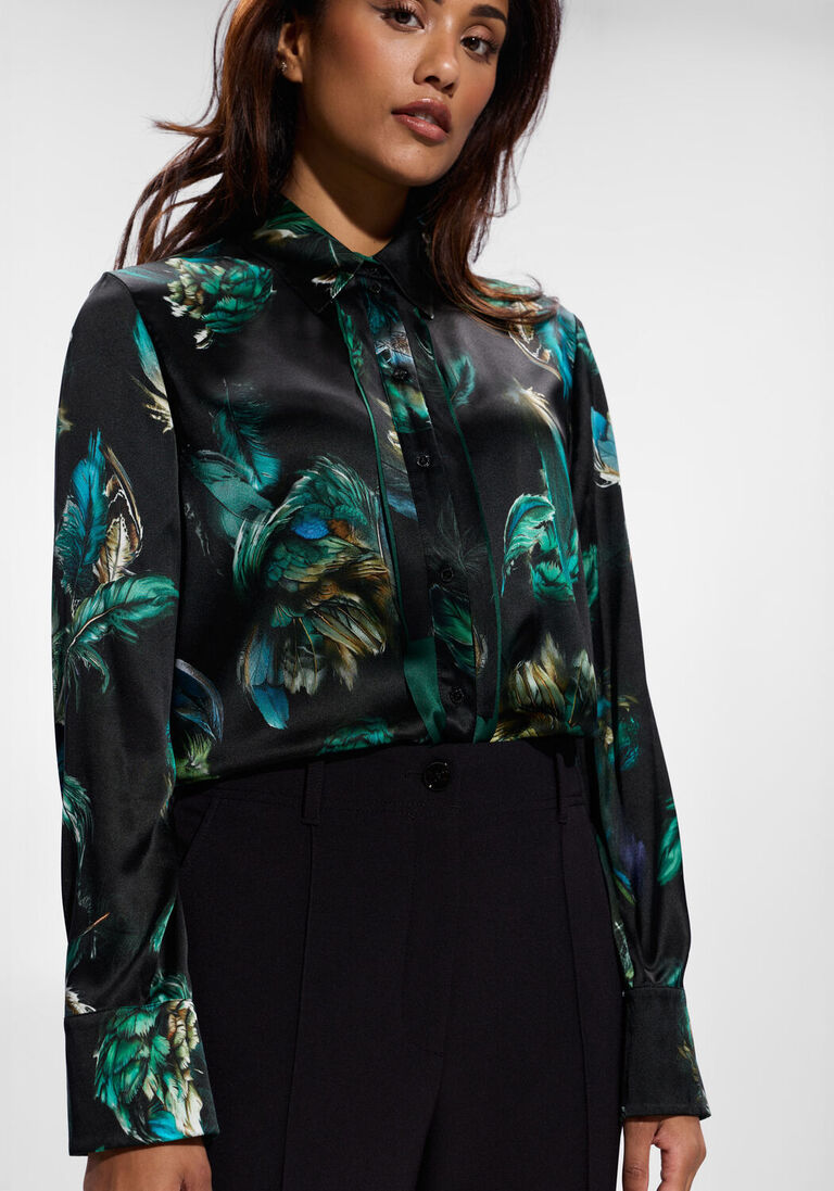 zwarte marc cain collection blouses zc 51.29 w81