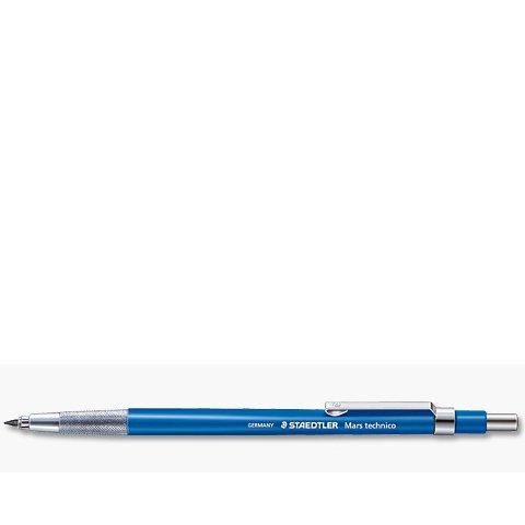 Portemine technique 2 mm rechargeable corps plastique bleu embase en métal 780 MARS TECHNICO