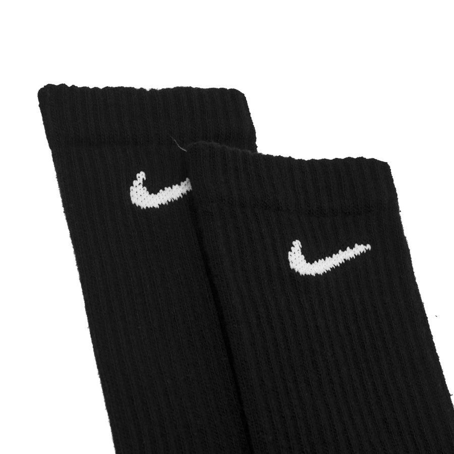 Nike Chaussettes Everyday Cush Crew Pack de 3 - Noir/Blanc