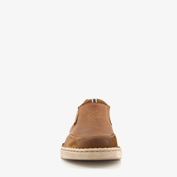 Hush Puppies heren leren instapper bruin