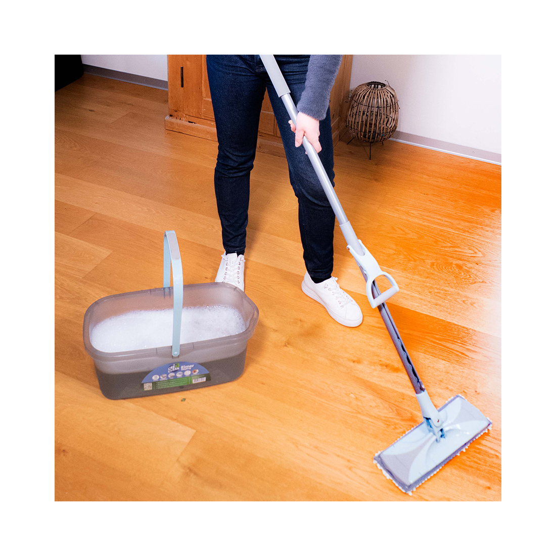 CREaCLEAN Baumwolle Wischbezug für Wischmop EasyProp 2er Set