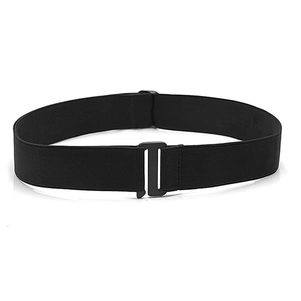 INF Bulky genser Tuck Band, justerbart elastisk belte for jeans 3-delt Hvit+ svart + brun