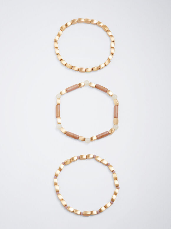 Conjunto de pulseiras elásticas - Multicor