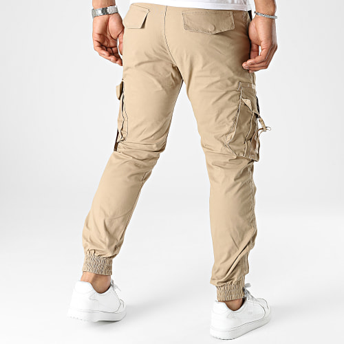 Pantalon Cargo Slim Fit Beige