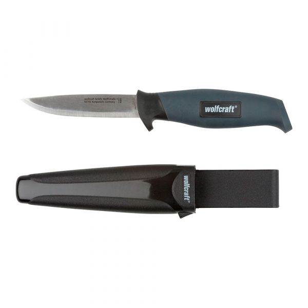 Wolfcraft Faca de Exterior com Estojo - 4085000