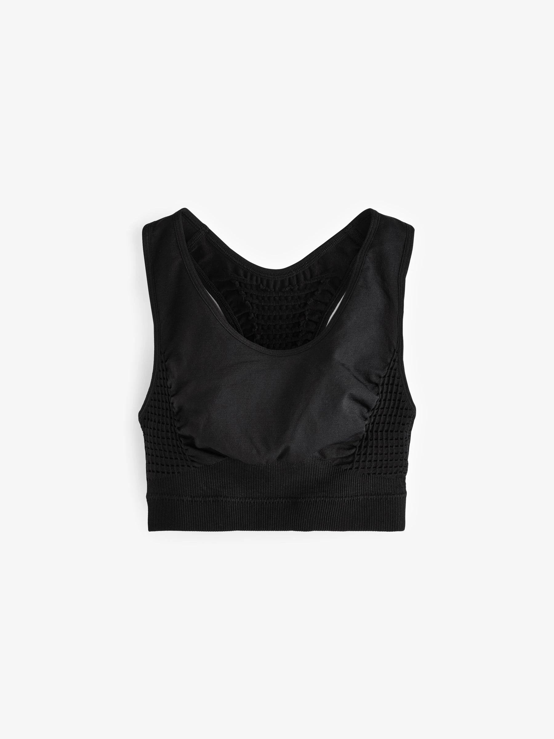 Zwart - Racerback sportbeha (7-16jaar)