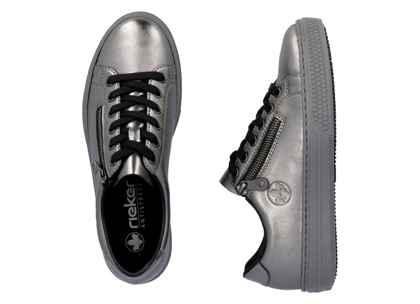 Rieker, modische Damen-Sneaker, mit Reissverschluss