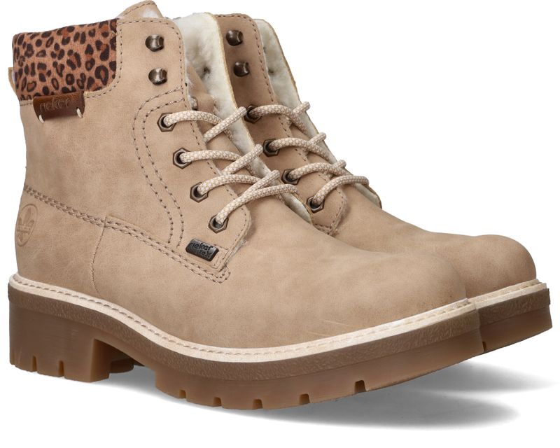 Rieker Veterboots Beige Dames