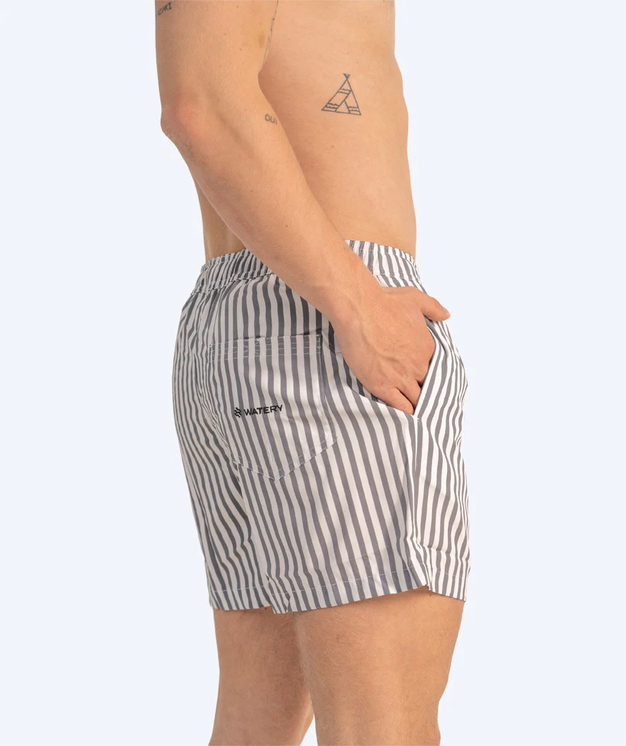 Watery badeshorts til mænd - Lagoon Eco - Hvid/grå
