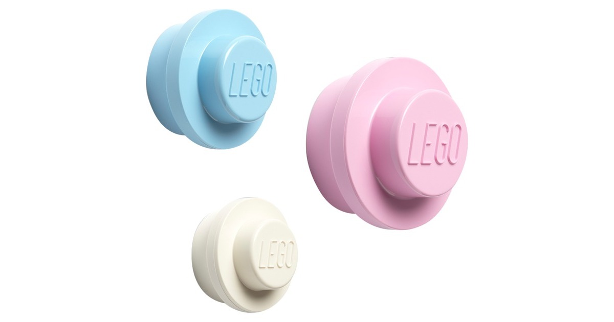 Room CopenhagenLEGO Wall Hanger wandmontage   (Wit, Blauw, Roze)