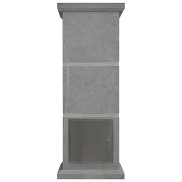 Brievenbus staand bluestone met pakketvak 105 x 40 x 40 cm