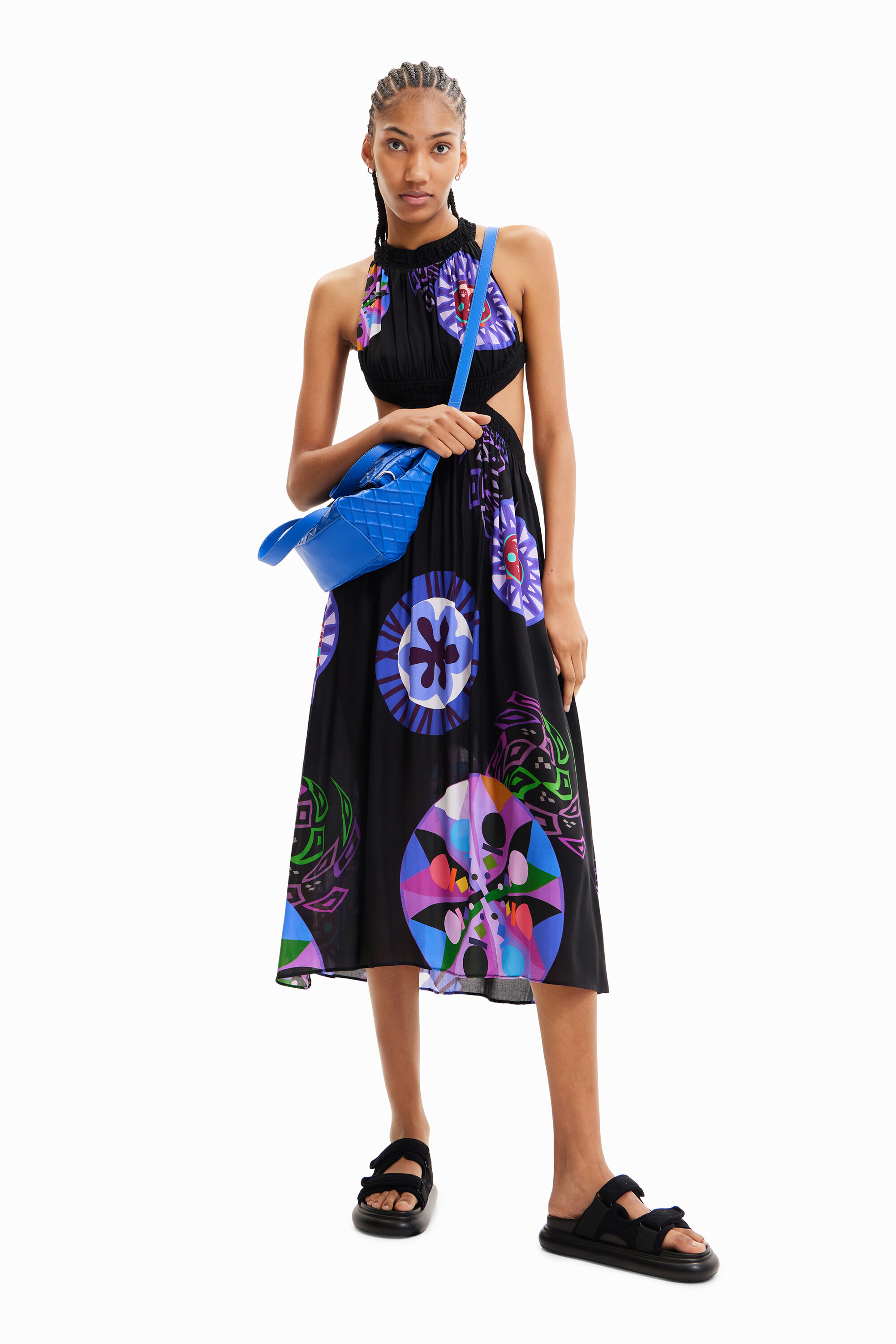 Robe midi découpes M. Christian Lacroix