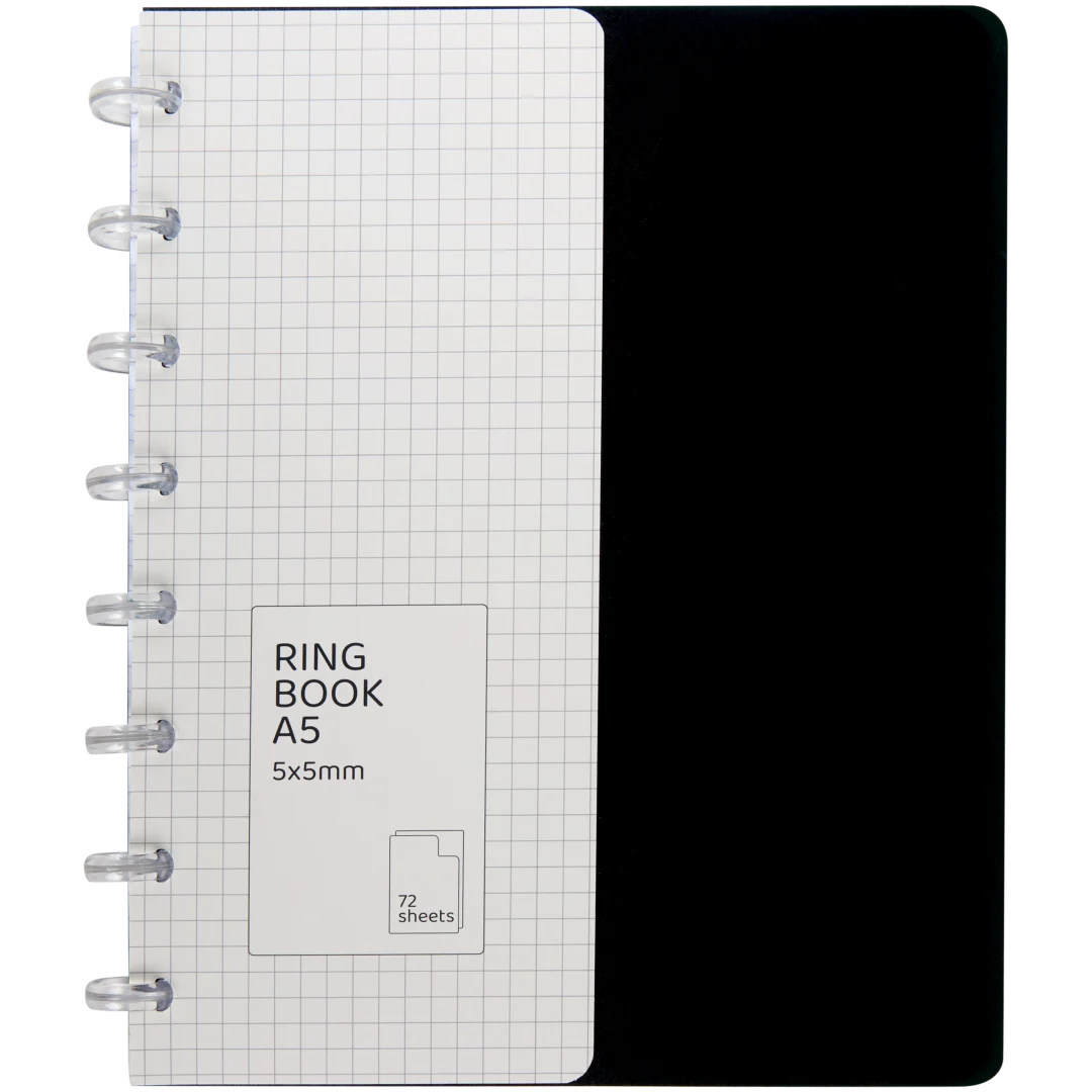 Cahier à reliure à anneaux A5
