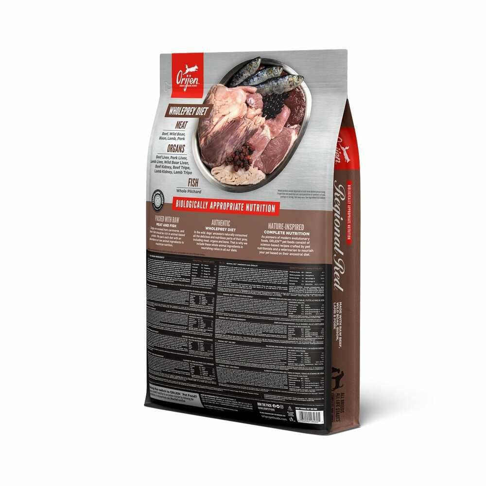 Orijen Regional Red Dog Whole Prey - Hondenvoer - 6 Kilogram - rund
