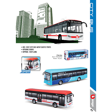 Bburago bus - 19 cm