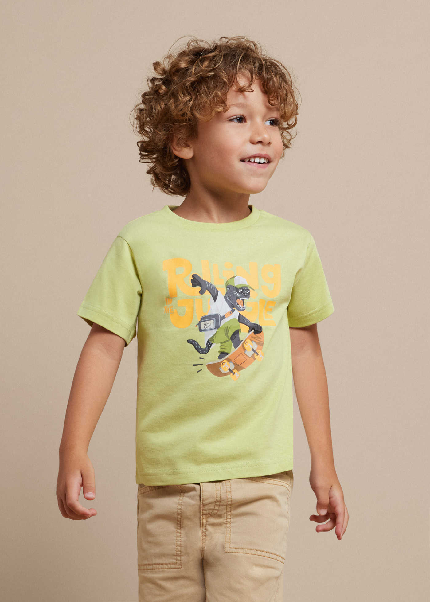 Camiseta estampada Better Cotton para meninos