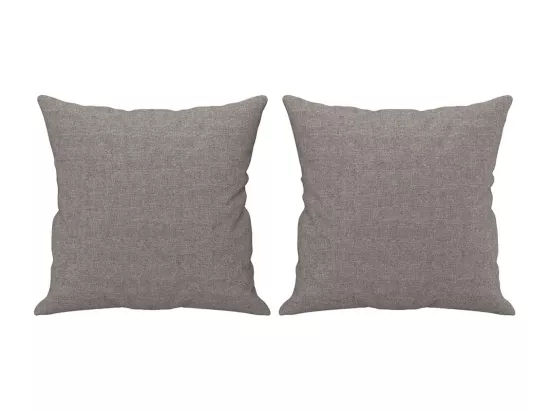 Canapé 3 places avec oreillers décoratifs taupe 180 cm tissu