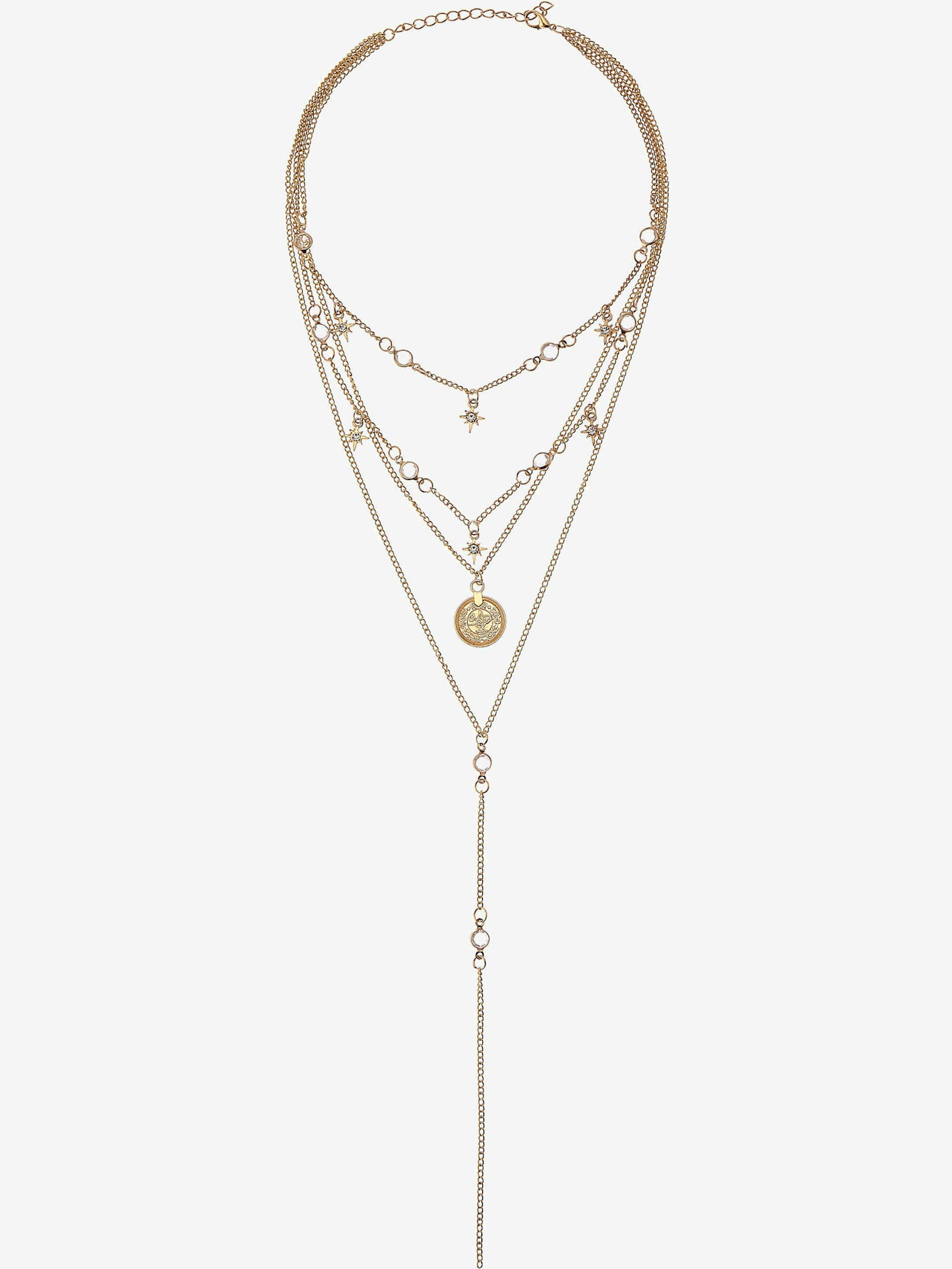 Chaîne avec pendentif avec petits pendentifs