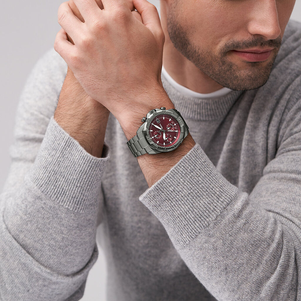Montre Fossil bronson Rouge