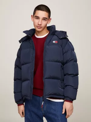 Jaqueta puffer casual Alaska com logo