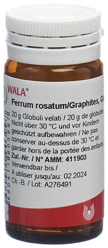WALA Ferrum rosatum/Graphites<br>20 g, Flasche, Globuli