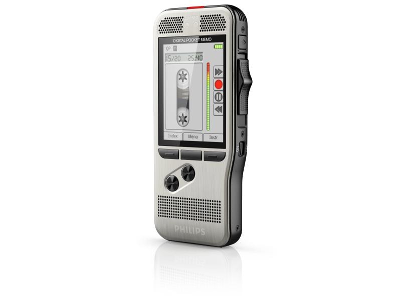 Philips Diktiergerät Digital Pocket Memo DPM7200 Digitales Diktiergerät mit konfigurierbarem 4-Positions-Schiebeschalter