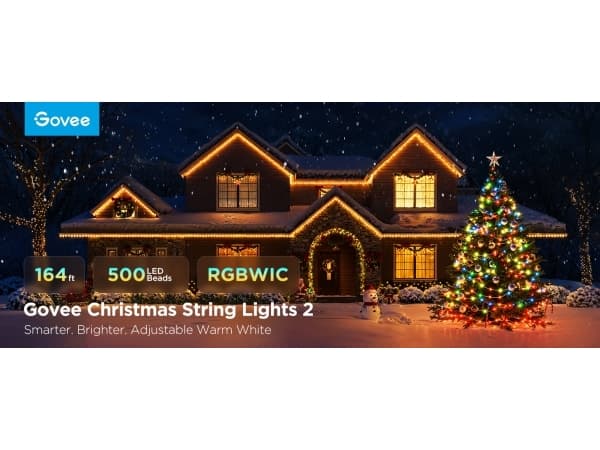 Govee Christmas H70C4 - Stringlys - LED - 6 W - klasse G - RGBWIC/warm white light - 3000 K - grønn