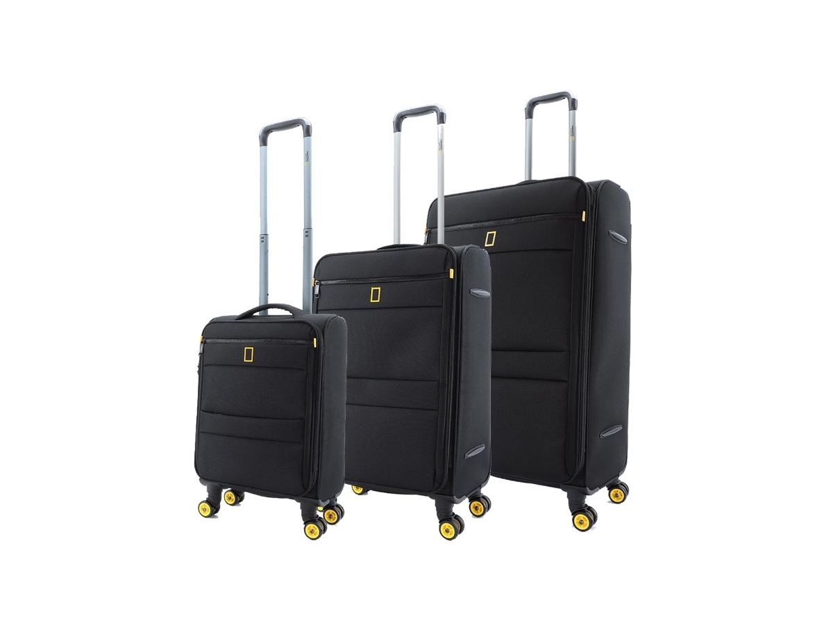 NatGeo Passage 46/60/71 cm reiskofferset - Black